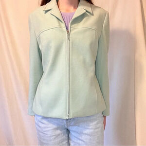 Mint Green Wool/Cashmere  Blend Coat